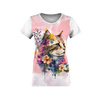 T-SHIRT DAMSKI - WATERCOLOR CAT WZ. 1 - zestaw do uszycia XL