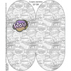 "Beanie" cap - COMIC BOOK / wow (purple - red) 54-56