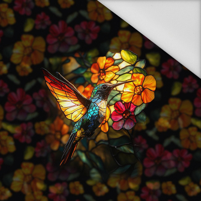 STAINED GLASS WZ.8 - PANEL (75cm x 80cm) Waterproof woven fabric