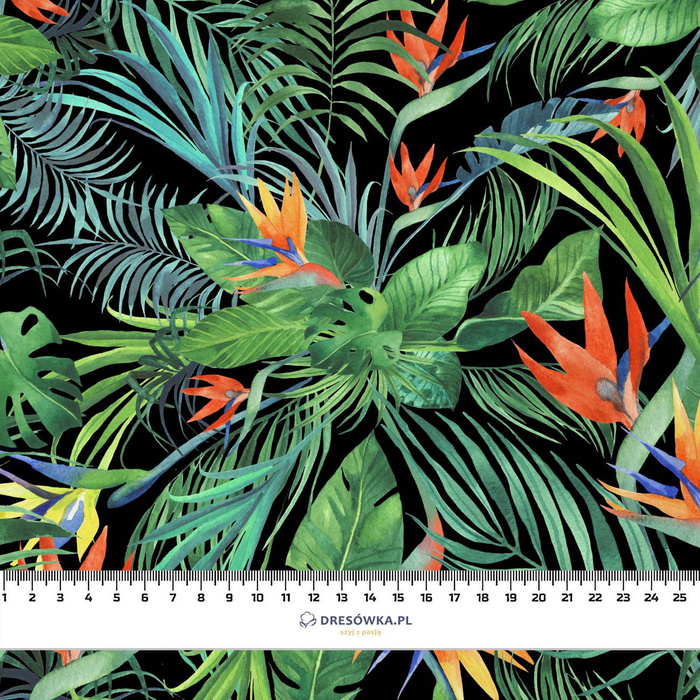 PARADIES DSCHUNGEL / schwarz - Krepp