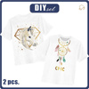 2-PACK - T-SHIRT DZIECIĘCY - KOŃ I ŁAPACZ - ZESTAW DO USZYCIA