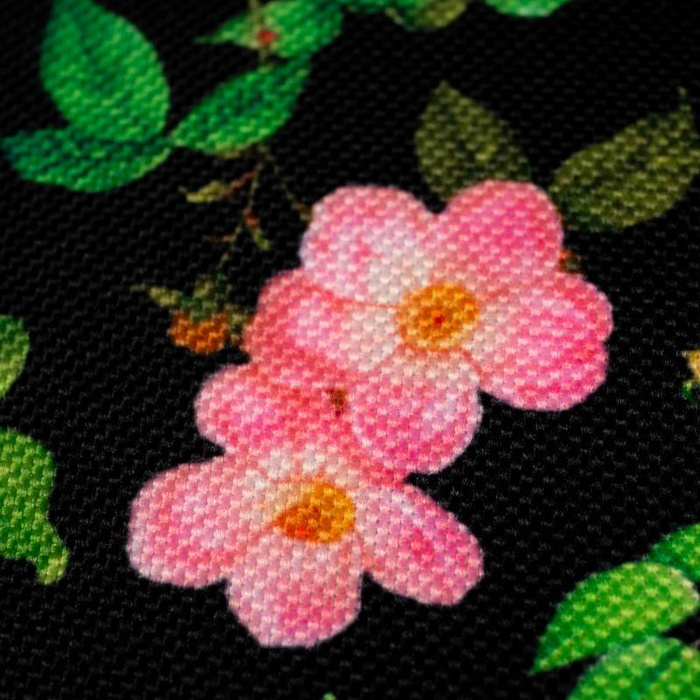 MINI ROSEN UND BLÄTTER (PARADIESGARTEN)  - Lycra 300g