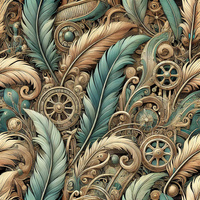 FLOWERS WZ.36 - looped knit fabric