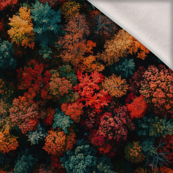 AUTUMN FOREST wz.4 - teplákovina počesaná s elastanem ITY