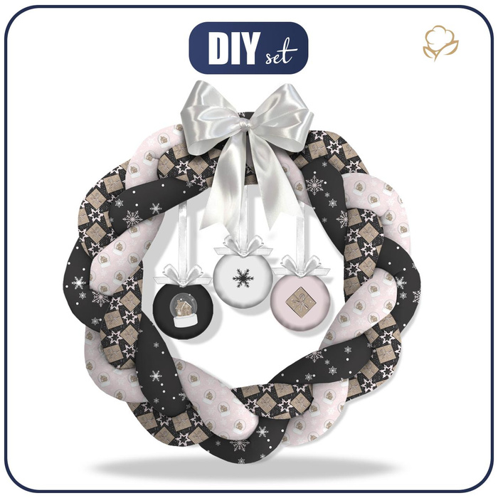 WEIHNACHTSKRANZ - SCHNEEBÄLLE UND GESCHENKE - Nähset