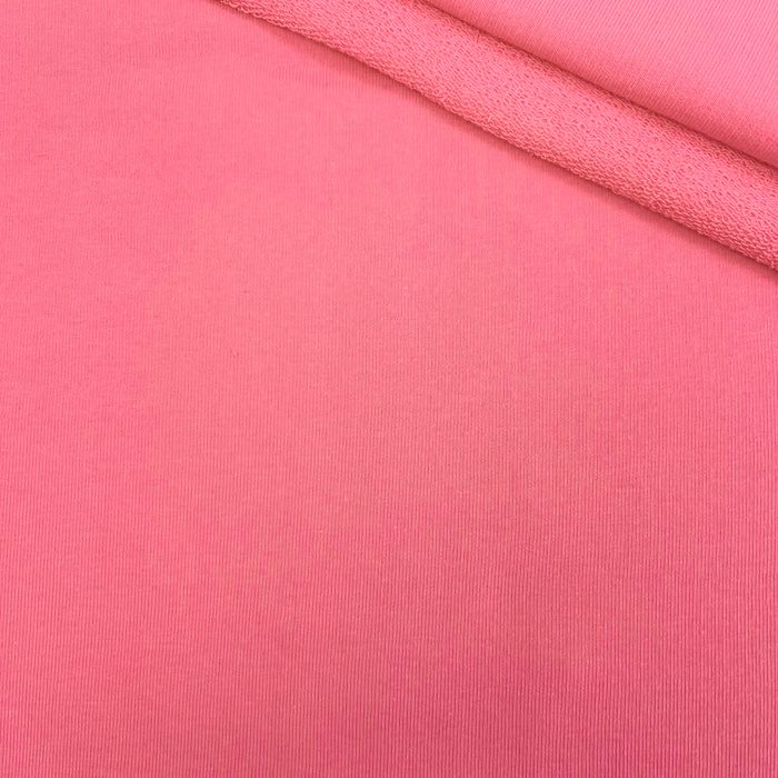 Teplákovina s hrubou smyčkou - PINK LEMONADE (D-107)