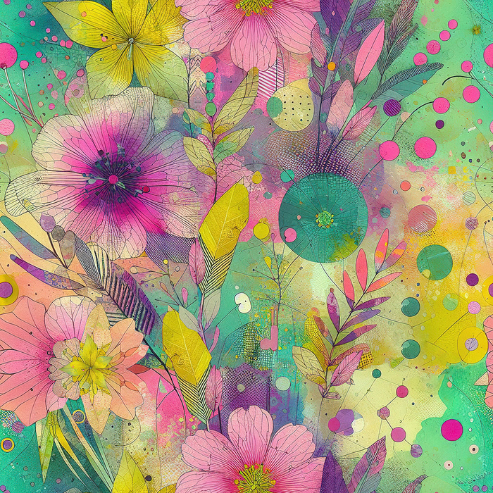 FLORAL REVERIE WZ. 11 - Potahový velur 