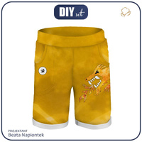 DĚTSKÉ ŠORTKY (RIO) - ZLATÁ NINJA - sada na šití (mango mojito)