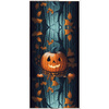 PODUSZKA 45X45 - HALLOWEEN PUMPKIN - welur tapicerski - zestaw do uszycia