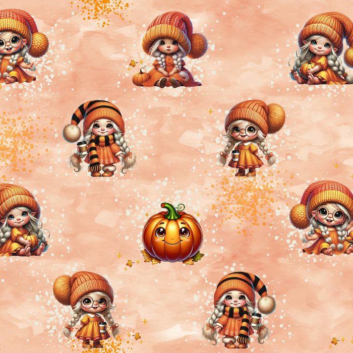 Cute Halloween wz. 9 - Single jersey s elastanem