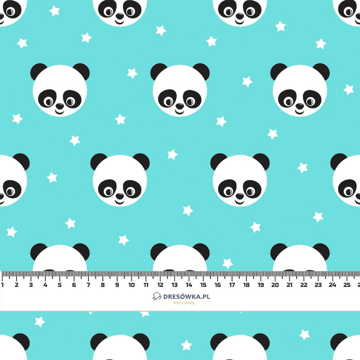 STAR PANDAS - Viscose jersey WE210