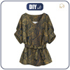 BLUZKA TYPU KIMONO - GOLD LEAVES wz. 2 - zestaw do uszycia XXL-XXXL