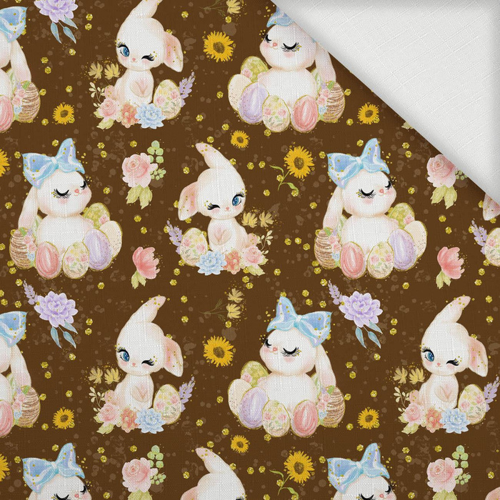 BUNNIES PAT. 3 (CUTE BUNNIES) - Woven Fabric for tablecloths