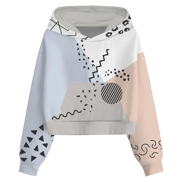 Cropped Hoodie (IDA) - COLOR BLOCK M. 3 - Nähset - S