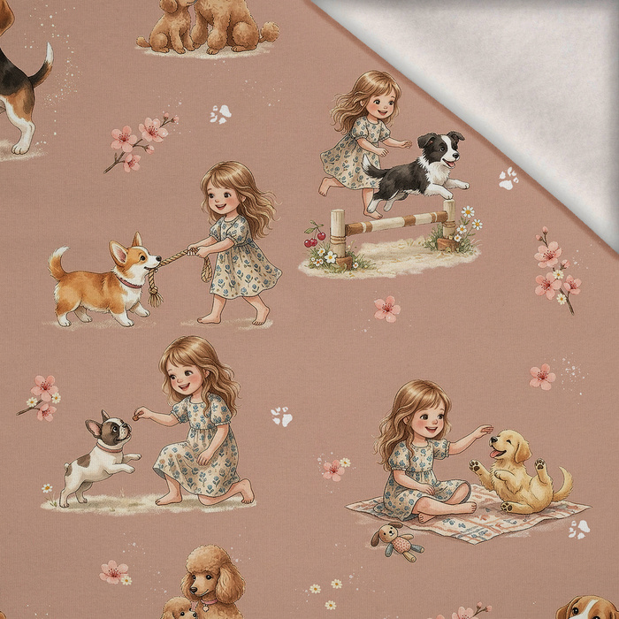 Doggy & Girl - dzianina drapana z elastanem ITY