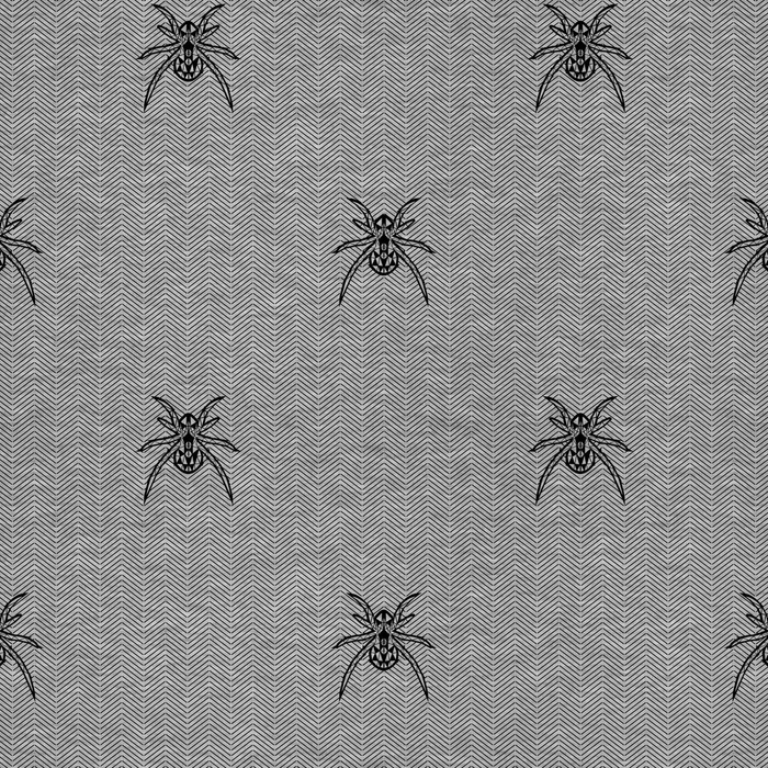 SPINNE / NACHT RUF / grau - Single Jersey