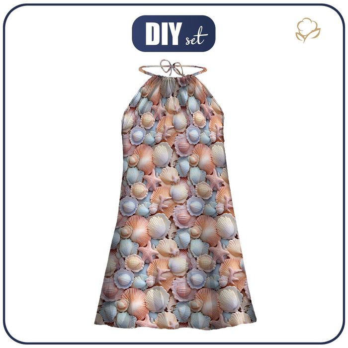 DRESS "DALIA"  MINI (S-M) - SEA WORLD pat. 6 - sewing set 