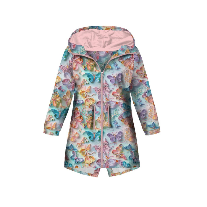 KIDS PARKA (ARIEL) - PAPER BUTTERFLIES - sewing set (134/140)