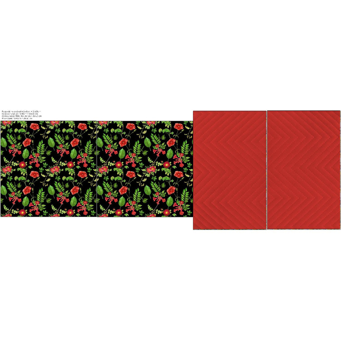 DECORATIVE PILOWS - MINI RED GARDEN (PARADISE GARDEN)