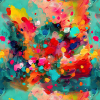 ABSTRACTION WZ.25 - looped knit fabric