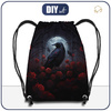 GYM BAG - GOTHIC RAVEN pat. 2 - small