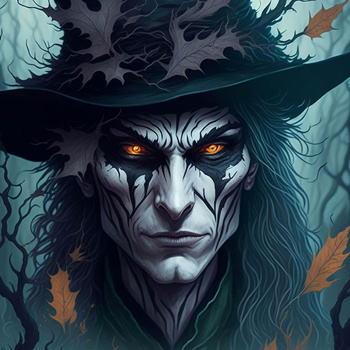 NECROMANCER - Paneel (75cm x 80cm) Wintersweat angeraut mit Elastan ITY