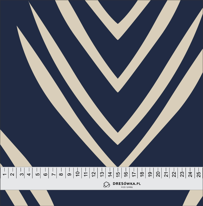 GEOMETRIC WZ. 7 - looped knit fabric with elastane ITY