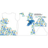 DAMEN T-SHIRT - EISVÖGEL UND FLIEDER (EISVÖGEL AUF DER WIESE) / weiß - Single Jersey XS