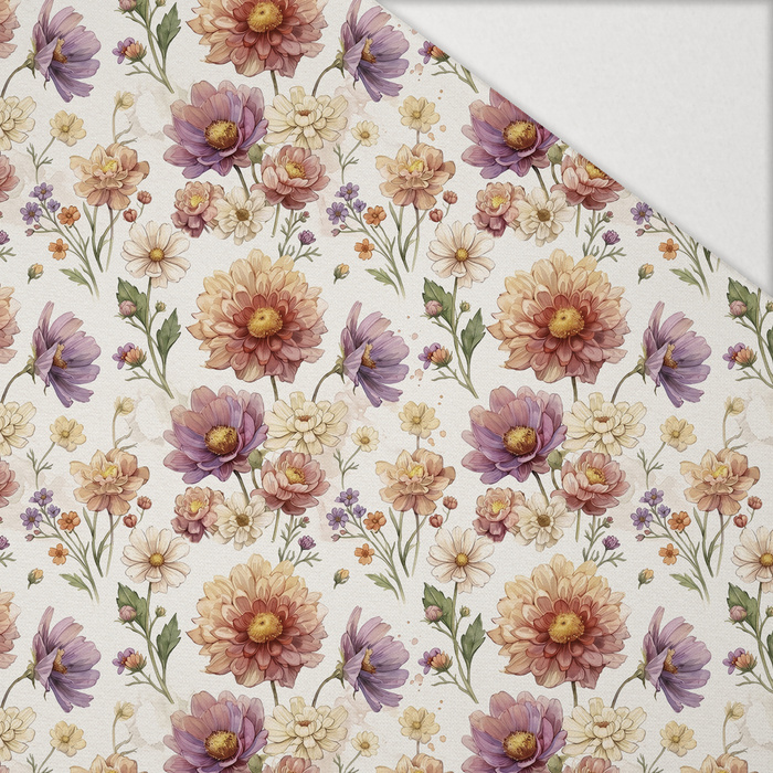 FLOWERS HEDGEHOG FAMILY - Hydrophobic brushed knit