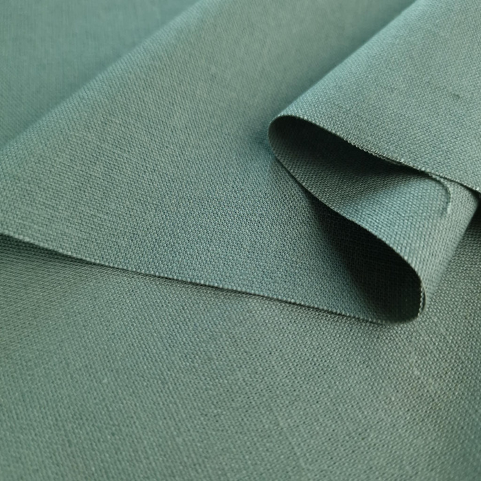 Linen fabric with spandex - SAGE