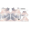 WOMEN’S T-SHIRT - BAT / STRIPES (ENCHANTED NIGHT) - single jersey XXL