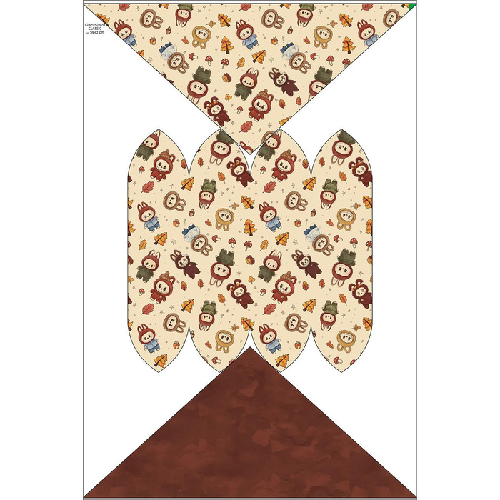 KID'S CAP AND SCARF (CLASSIC) - CREEPY CUTE WZ.8 - 55-58