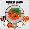 Girlanda z dýně / červená - Sada