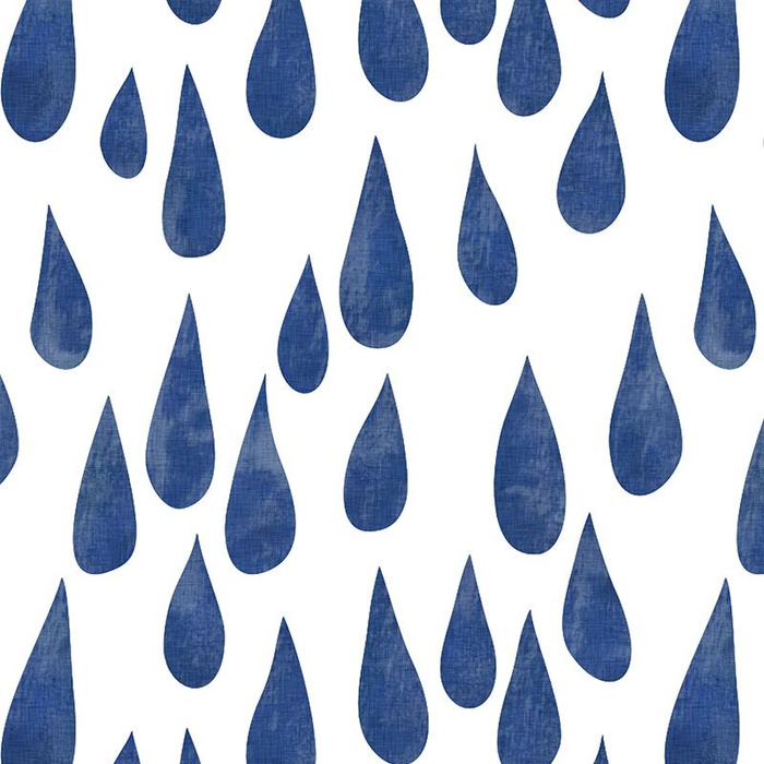 GROßE TROPFEN (CLASSIC BLUE) - Baumwoll Webware