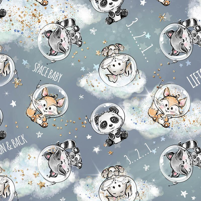 SPACE CUTIES pat. 11 (CUTIES IN THE SPACE) - Viscose jersey