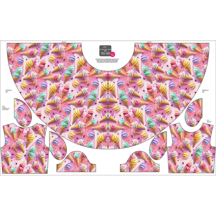 KINDER KLEID "MIA" (110/116) -  SWEETS WZ.16 - Nähset