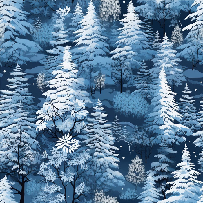 WINTER FOREST VZ. 5 - looped knit fabric