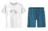 CHILDREN'S PAJAMAS "ADA" - GLITTER DANDELIONS (DRAGONFLIES AND DANDELIONS) - Bamboo Single Jersey with elastan (146/152)