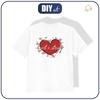 KID’S T-SHIRT - HEART STRING (HAPPY VALENTINE’S DAY) - single jersey (128/134)