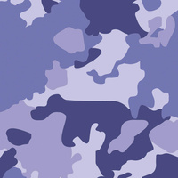 CAMOUFLAGE M. 3 / Very Peri - Baumwoll Webware