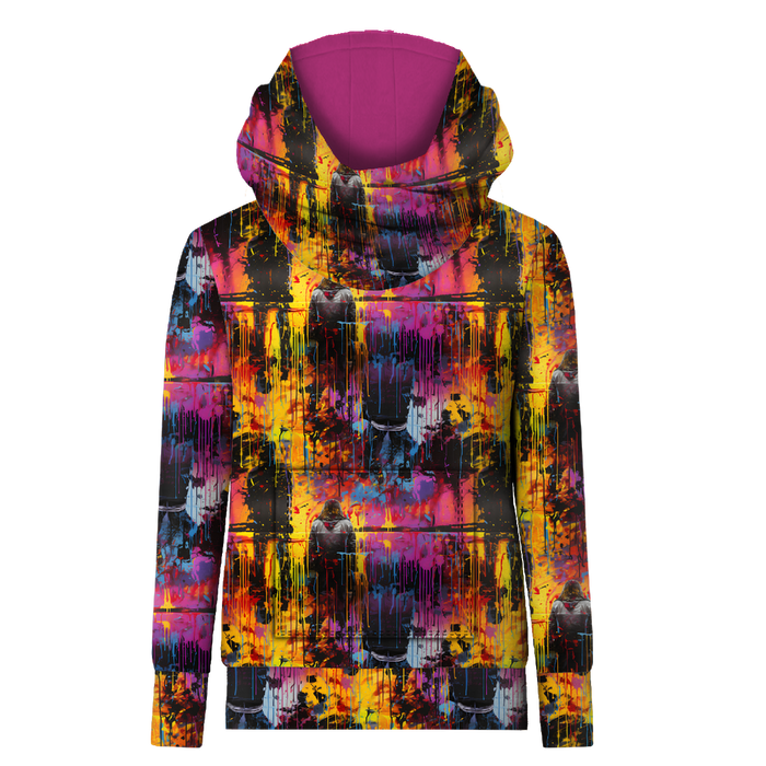 UNISEX HOODIE (HYDRA) - STREET GRAFFIT WZ.2 - Nähset (134/140)
