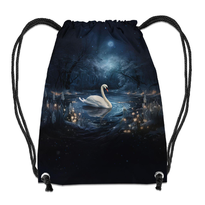 GYM BAG - GOTHIC SWAN - big