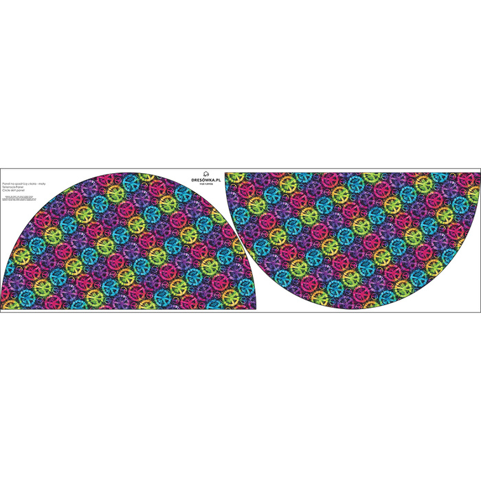 Panel pro kruhovou sukni - NEON PEACE