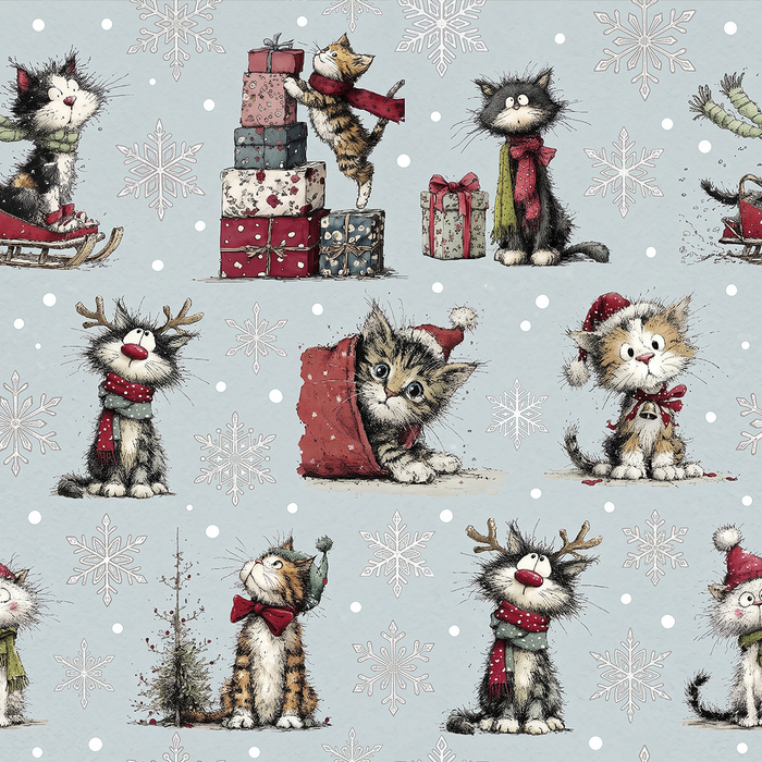 CHRISTMAS PETS WZ. 3 - Hydrophober angerauter Wintersweat