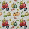PUMPKINS ON THE SCOOTER (leaves) (PUMPKIN GARDEN)/ melange light grey 