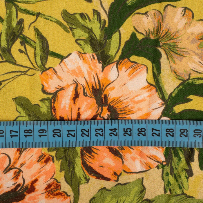 MALVEN / gelb (YELLOW)  - Viskose Webware