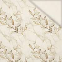 FLORAL GOLD - Cloud Dancer WZ.1 - Leinen 100%