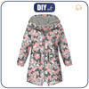 KIDS PARKA (ARIEL) - BUTTERFLIES / pink - softshell (98/104)
