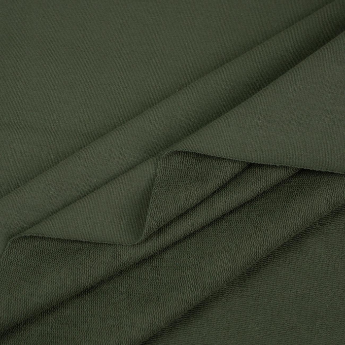 D-50 TMAVÁ OLIVOVÁ - teplákovina s elastanem PE260