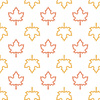 HALLOWEEN MAPLE LEAVES / Contour - single jersey with elastane TE210